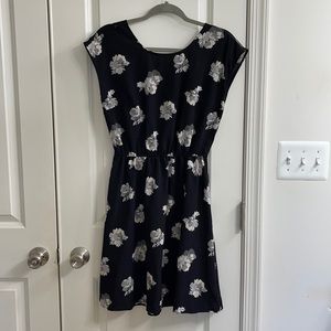 Floral Black Dress
